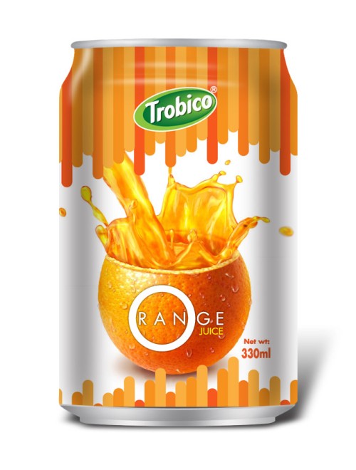 679 Trobico Orange juice alu can 330ml